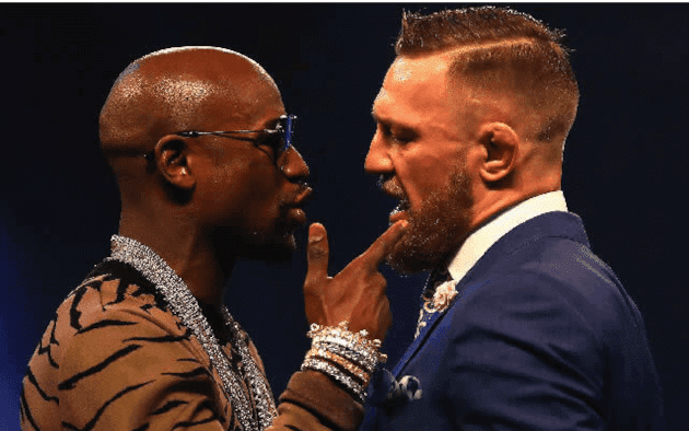 Mayweather y McGregor hablando